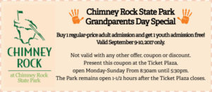 Grandparents Day Special @ Chimney Rock at Chimney Rock State Park | Chimney Rock | North Carolina | United States