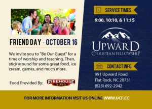 Friend Day @ Upward Christian Fellowship | Flat Rock | North Carolina | United States