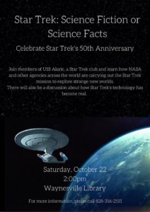 Star Trek: Science Fiction or Science Facts @ Waynesville Public Library | Waynesville | North Carolina | United States