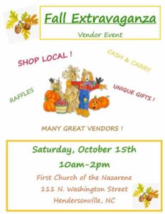 Fall Extravaganza @ First Church of the Nazarene | Hendersonville | North Carolina | United States