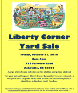 Liberty Corner Yard Sale @ Liberty Corner | Asheville | North Carolina | United States