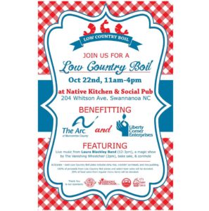 Low Country Boil, benefiting The Arc of Buncombe County and Liberty Corner Enterprises @ Native Kitchen and Social Pub | Swannanoa | North Carolina | United States