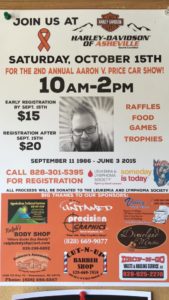 2nd Annual Aaron V. Price Car Show @ Harley-Davidson of Asheville | Swannanoa | North Carolina | United States