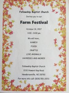 Farm Festival @ Fellowship Baptist Church | Hendersonville | North Carolina | United States