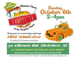 Annual Cruise-In at the Pumpkin Patch @ Fletcher United Methodist Church  | Fletcher | North Carolina | United States