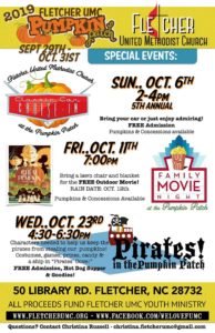 Family Movie Night in the Pumpkin Patch - Free @ Fletcher United Methodist Church  | Fletcher | North Carolina | United States