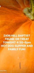 Trunk or Treat @ Zion Hill Baptist Church  | Leicester | North Carolina | United States