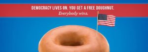 Election Day at Krispy Kreme @ all area Krispy Kreme Restaurants