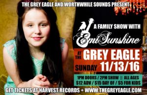 A Family Show with Emi Sunshine (All ages) @ The Grey Eagle | Asheville | North Carolina | United States