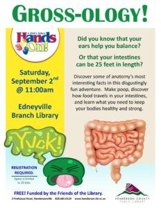 Grossology! @ Edneyville Public Library | Hendersonville | North Carolina | United States