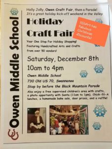 15th Annual Holiday in the Valley Craft Fair @ Owen Middle School | Swannanoa | North Carolina | United States