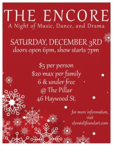 The Encore: A Night of Music, Dance, and Drama @ The Pillar | Asheville | North Carolina | United States