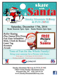 Skate with Santa @ Smoky Mountain Sk8way & FUN ZONE | Waynesville | North Carolina | United States