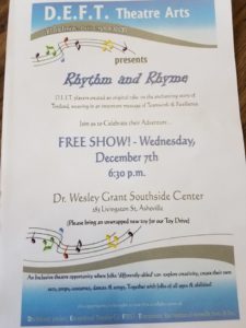 D.E.F.T. Theatre Arts presents Rhythm and Rhyme @ Dr. Wesley Grant Southside Recreation Center | Asheville | North Carolina | United States