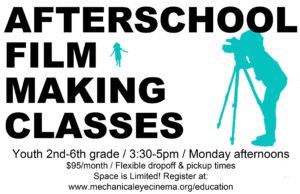 Filmmaking After School (2nd-6th Grade) @ Mechanical Eye Microcinema | Asheville | North Carolina | United States