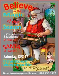 'Believe in the Magic of the Season' event @ Downtown Waynesville