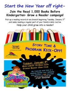 Grow A Reader Campaign Kickoff and Storytime @ Main Hendersonville & Etowah Branch Libraries