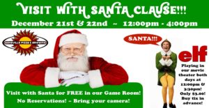 Santa will be in the game room @ Asheville Pizza & Brewing Co. | Asheville | North Carolina | United States