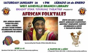 African Folktales with Bright Star Theatre (all ages) @ Buncombe County Libraries | Asheville | North Carolina | United States