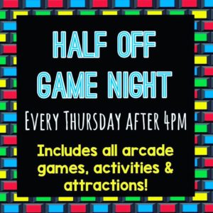 1/2 Priced Game Night @ Asheville's Fun Depot | Asheville | North Carolina | United States