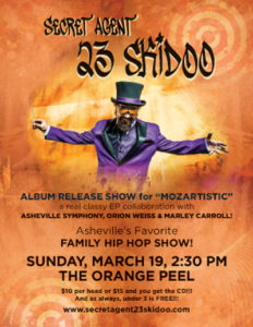 Secret Agent 23 Skidoo – Album Release Show for “Mozartistic” @ The Orange Peel | Asheville | North Carolina | United States