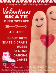 All Ages Valentine Skate @ Smoky Mountain Sk8way & FUN ZONE | Waynesville | North Carolina | United States