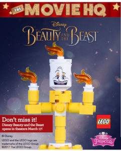 Beauty and the Beast Movie Launch Party & LEGO Lumiere Build (6+) @ all area Toys R Us stores