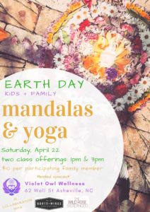 Family Yoga & Mandala Making (3+yrs) @ Violet Owl Wellness  | Asheville | North Carolina | United States