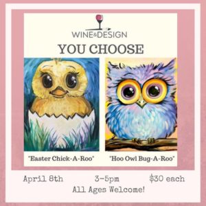 Matinee Easter Painting Class (all ages) @ Wine & Design (Asheville, NC) | Asheville | North Carolina | United States