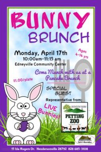 Bunny Brunch (4-14yrs) @ Edneyville Community Center | Hendersonville | North Carolina | United States