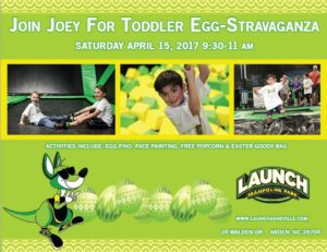 Toddler Egg-Stavaganza @ Launch Trampoline Park Asheville | Arden | North Carolina | United States