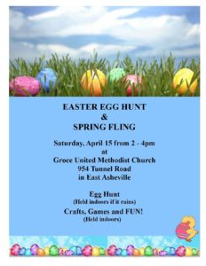 Easter Egg Hunt & Spring Fling @ Groce United Methodist Church, Asheville, NC | Asheville | North Carolina | United States