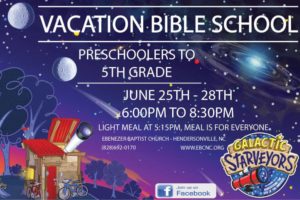 'Galactic Starveyors' Vacation Bible School @ Ebenezer Baptist Church - Hendersonville, NC | Hendersonville | North Carolina | United States