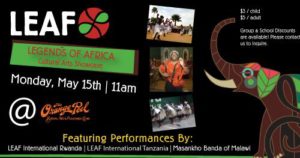 LEAF Legends of Africa: Cultural Arts Showcase! @ The Orange Peel | Asheville | North Carolina | United States