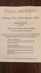 Fiddles and Folklife: Young Old-Time Music Day @ Bryson Gym, Warren Wilson College | Swannanoa | North Carolina | United States