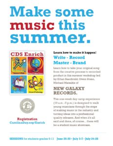 Music Production Session with New Galaxy Records Summer Camp (6th-11th Grade) @ Carolina Day School | Asheville | North Carolina | United States