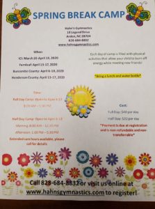 Spring Break Camp @ Hahn's Gymnastics | Arden | North Carolina | United States