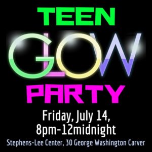 ﻿Summer Kickoff Teen Glow Party (13-17yrs) @ Stephens-Lee Recreation Center | Asheville | North Carolina | United States