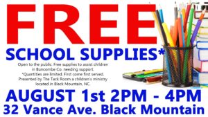 Back To School Supplies Event @ Grace and Knowledge Community Church (Fellowship Hall) | Black Mountain | North Carolina | United States