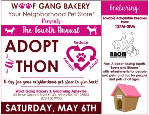 4th Annual Adopt-a-Thon featuring Lovable Adoptable Rescues @ Woof Gang Bakery & Grooming Asheville | Asheville | North Carolina | United States