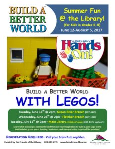 Build a Better World with LEGOS @ Henderson County Libraries