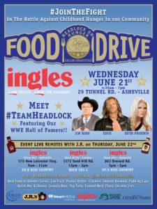 3rd Annual Headlock on Hunger Food Drive @ Ingles | Asheville | North Carolina | United States