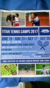 Titan Tennis Camps 2017 (5-14yrs) @ Marion Community Park Tennis Courts | Marion | North Carolina | United States