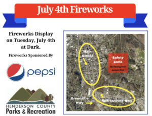 July 4th Fireworks Show @ Jackson Park | Hendersonville | North Carolina | United States