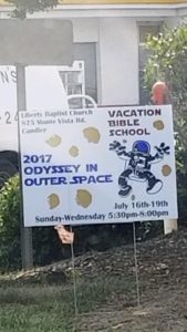 'Odyssey in Outer Space' Vacation Bible School @ Liberty Baptist Church | Candler | North Carolina | United States