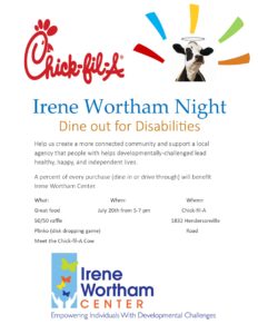 Dine Out for Disabilities @ Chic-Fil-A South Asheville | Asheville | North Carolina | United States