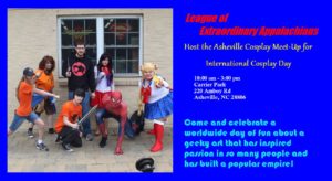 WNC Cosplay League Presents: International Cosplay Day Meet-Up @ Carrier Park  | Asheville | North Carolina | United States