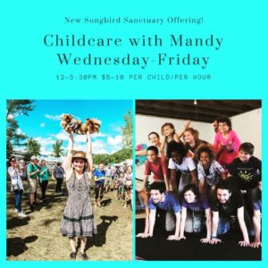 Childcare with Mandy (3+yrs) @ Songbird Sanctuary | Candler | North Carolina | United States