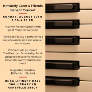 Kimberly Cann & Friends Benefit Concert @ Lipinsky Auditorium  | Asheville | North Carolina | United States