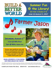 Farmer Jason, Musician @ Henderson County Libraries